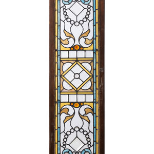 Appraisal: Two Leaded and Stained Glass Window Panels Early th Century