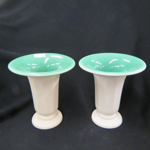 Appraisal: Pair of Rookwood Art Pottery Vases deco style dated shape