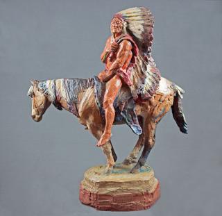 Appraisal: Washakie by Harry Jackson Harry Jackson - Washakie polychrome bronze