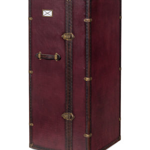 Appraisal: A French Rosewood Steamer Trunk Bar Surcouf Starbay th Century