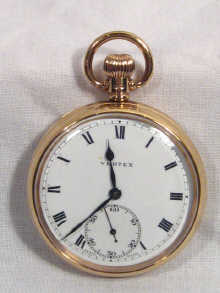 Appraisal: A carat gold open face pocket watch by Vertex circa