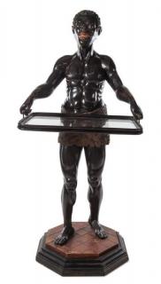 Appraisal: A Venetian Style Painted Blackamoor Figure Height inches A Venetian