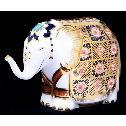 Appraisal: A Royal Crown Derby The Yorkshire Rose Elephant paperweight Peter