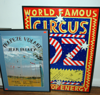 Appraisal: TWO SIGNED CIRCUS POSTERS INCLUDING CIRCUS OZ CIRCA