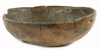 Appraisal: A treen bowl of oval form in cm h in