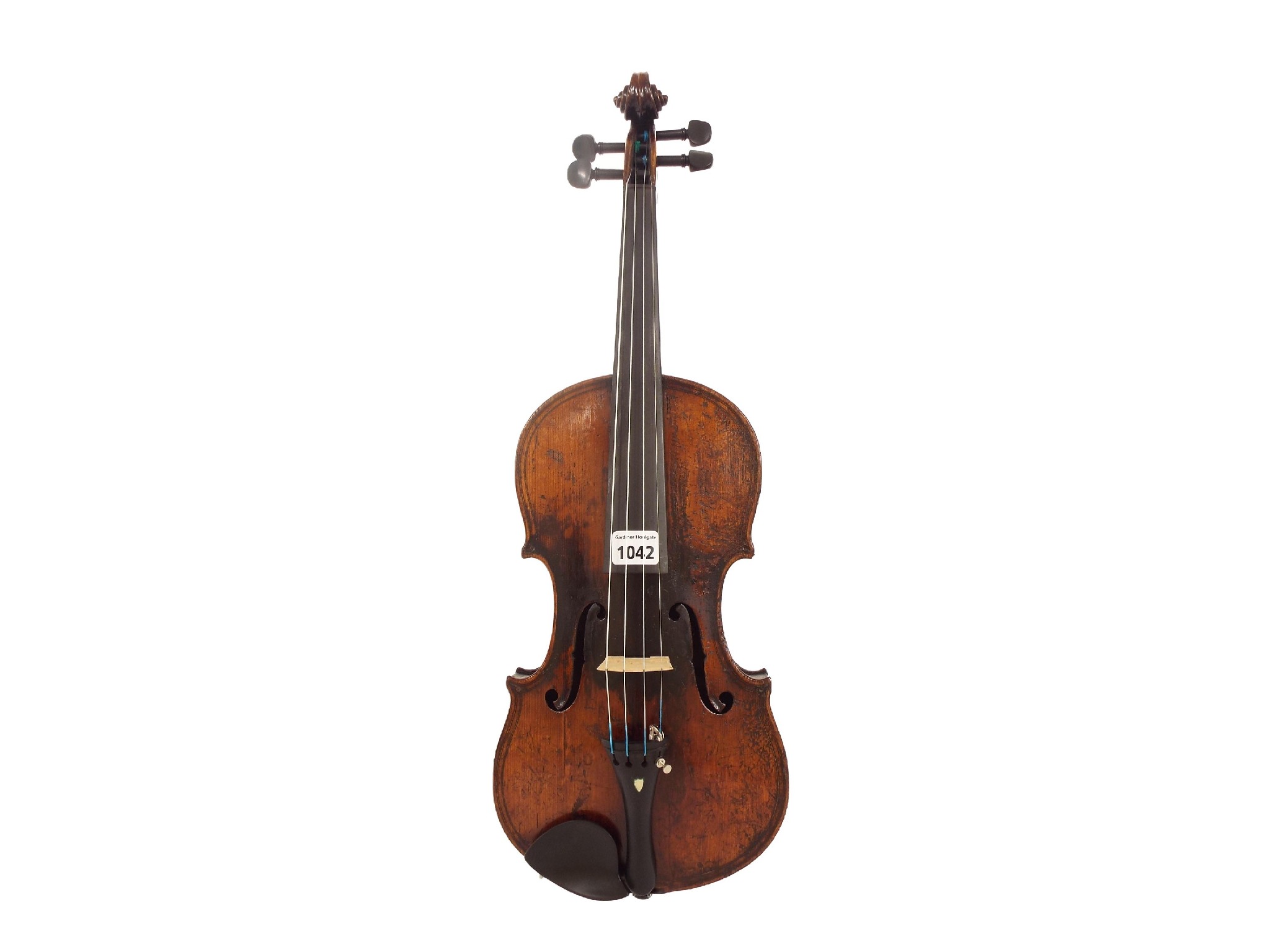 Appraisal: th century Maggini copy violin with birds eye maple back