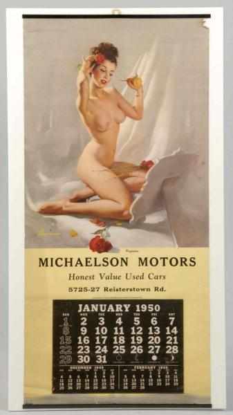 Appraisal: Elvgren Nude Calendar Description Titled Perfection Small missing paper from