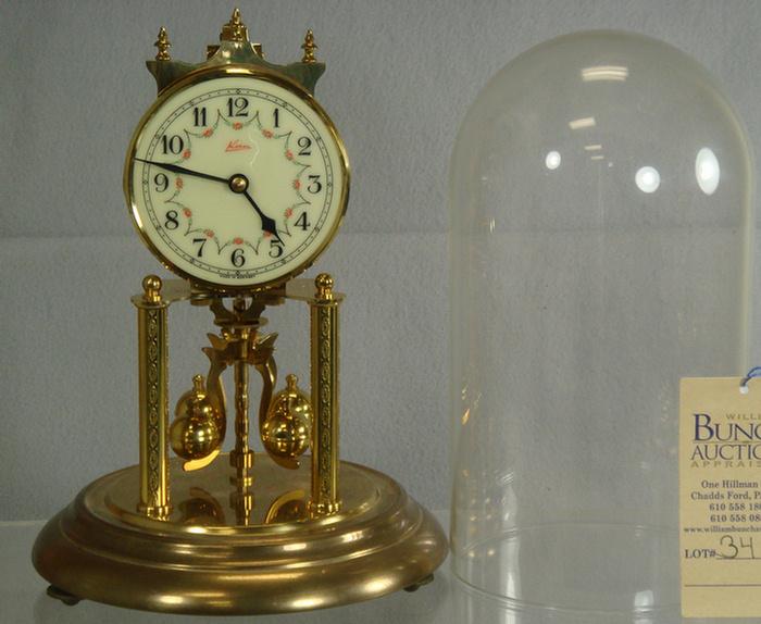 Appraisal: Kan anniversary clock Germany h including dome Estimate -