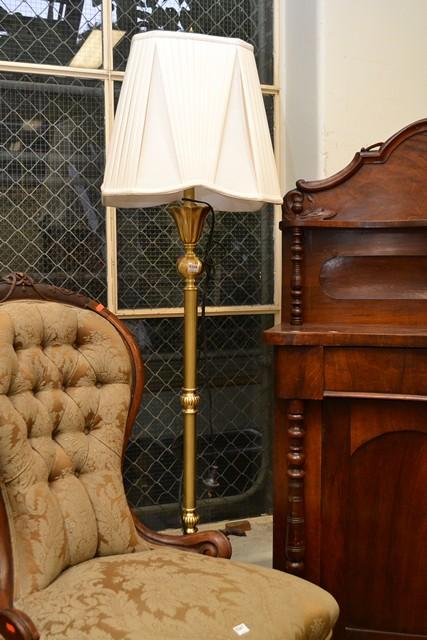 Appraisal: BRASS STANDARD LAMP