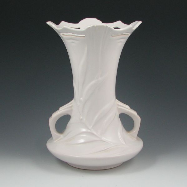 Appraisal: Roseville Ivory vase with reticulated design around the rim Marked