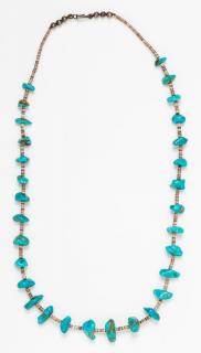 Appraisal: A Turquoise and Heishi Bead Necklace dwts A Turquoise and