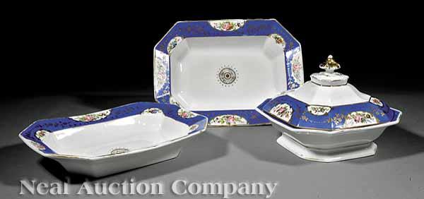 Appraisal: A Group of Paris Porcelain Polychrome and Gilt Tableware c