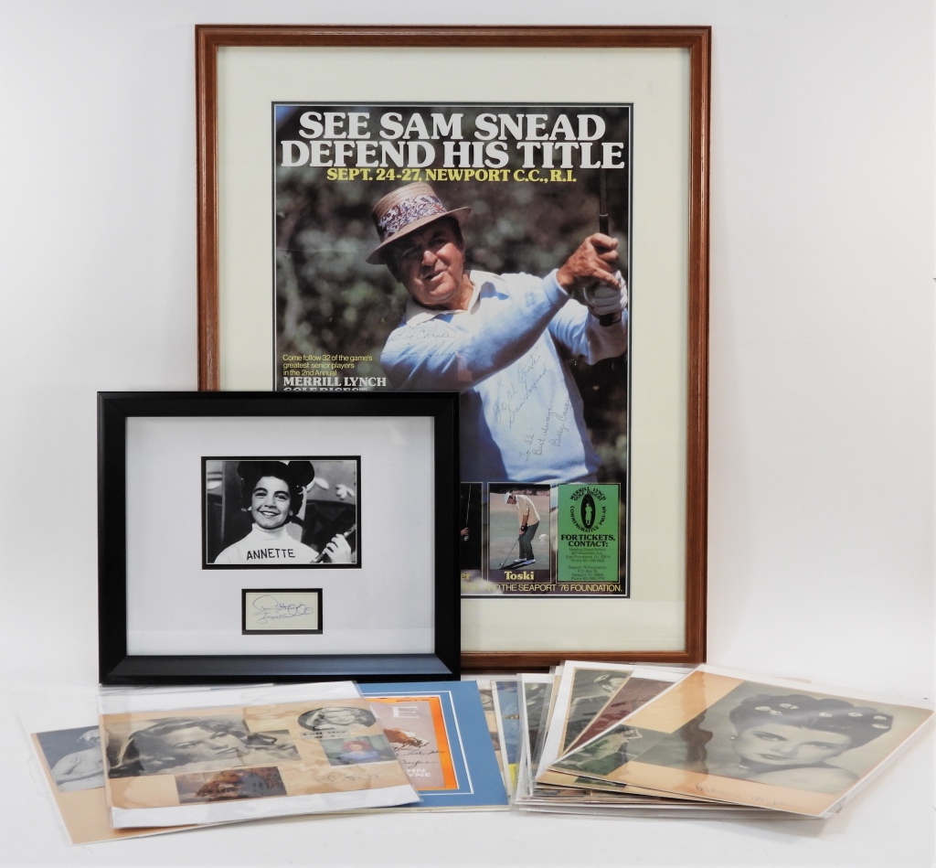 Appraisal: PC HOLLYWOOD GOLF SIGNATURES COLLECTION United States th CenturyIncludes signatures