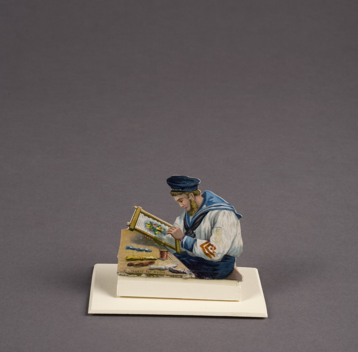 Appraisal: A PRESENT FOR HOME RARE DEPICTION OF A SAILOR DOING