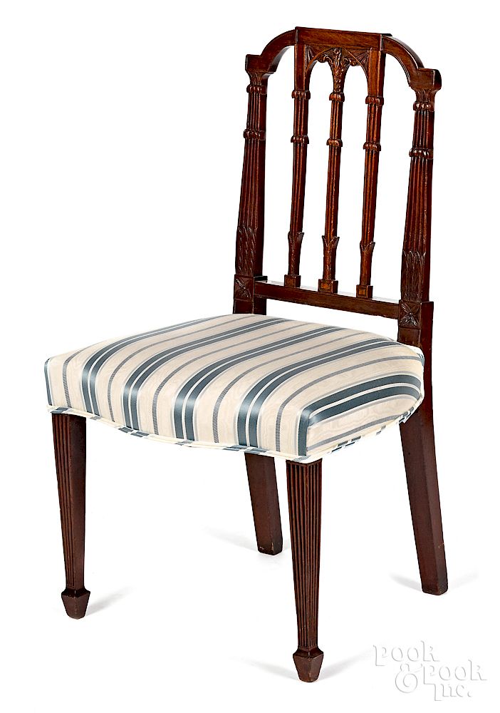 Appraisal: New York Federal mahogany dining chair Exclusive on Bidsquare New