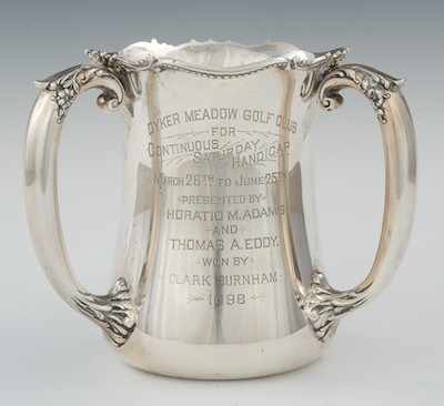 Appraisal: A Sterling Silver Trophy Golf Club Cup dated With a