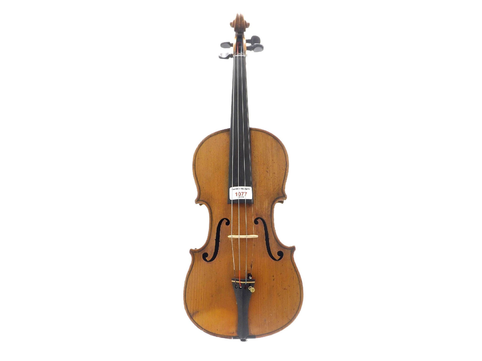 Appraisal: Late th century German Stradivari copy violin cm