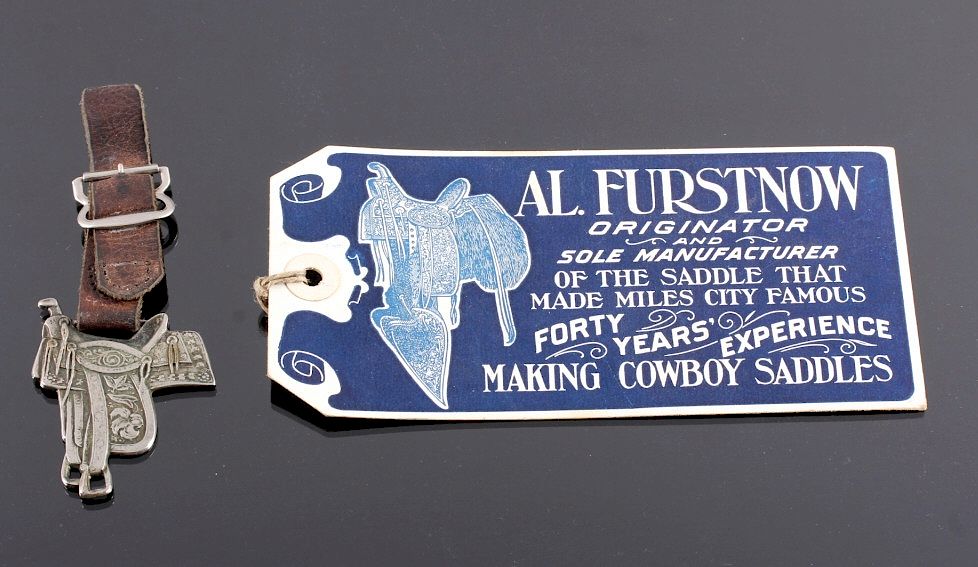 Appraisal: Al Furstnow Saddle Watch Fob and Shipping Tag This is