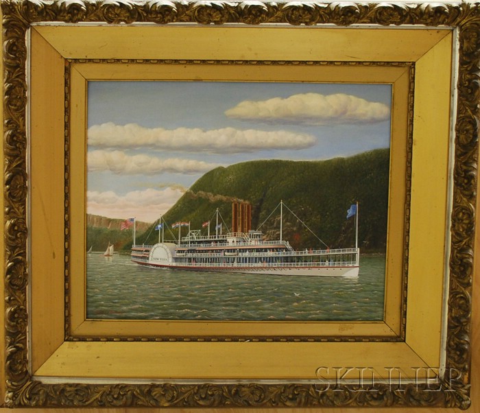 Appraisal: Albert Szatmar Nemethy American - The Steamboat New York Signed