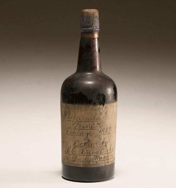 Appraisal: Vintage Marsala wine bottle bottled by H C Knode Co