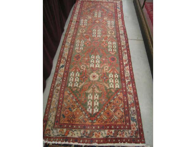 Appraisal: Malayer Persian Handmade Runner overall goemetrics soft colors ' x