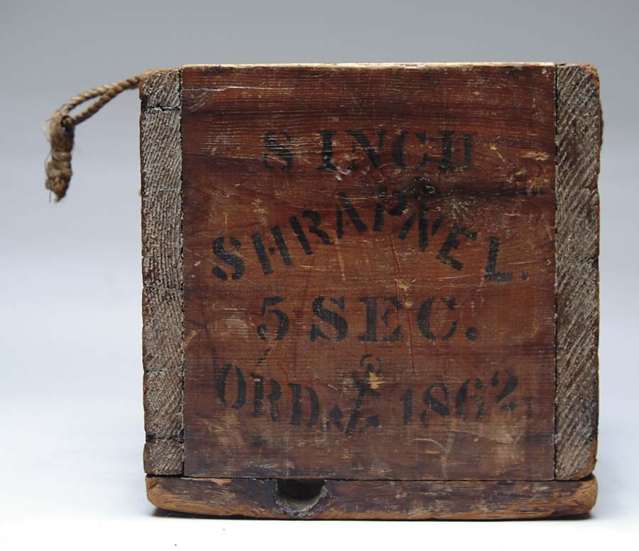 Appraisal: US ARTILLERY SHELL PACKING CRATE Stenciled in black ink on