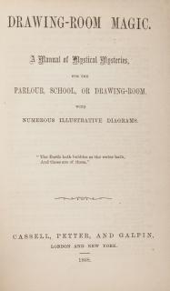 Appraisal: B J T Drawing-Room Magic A Manual of Mystical Mysteries