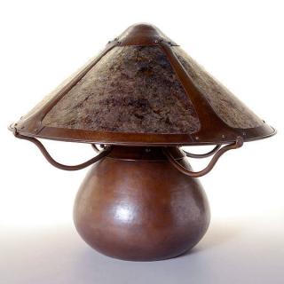 Appraisal: Dirk Van Erp D'Arcy Gaw Gourd Lamp Lamp has been