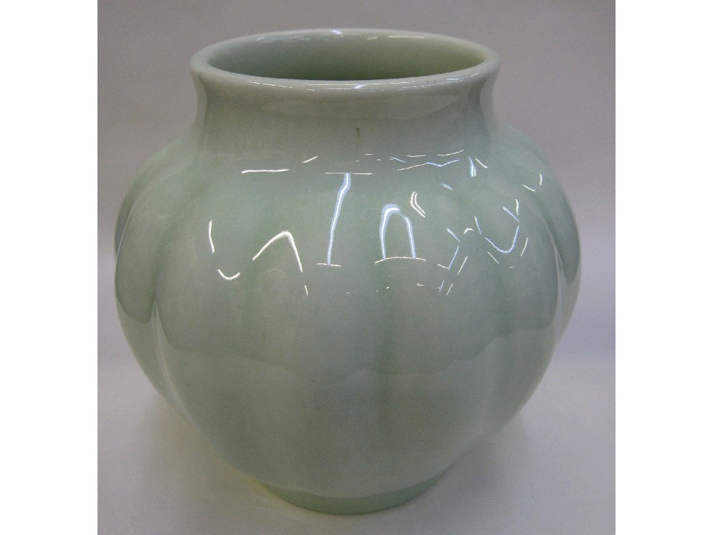 Appraisal: Royal Lancastrian pale green glazed vase