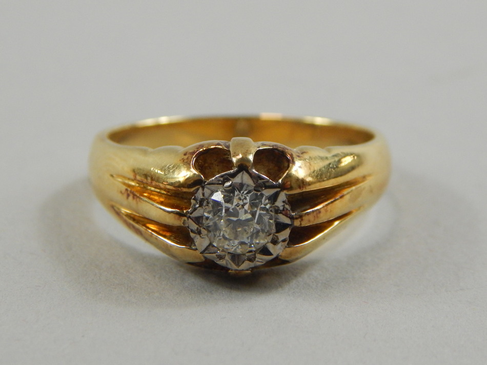 Appraisal: An ct gold diamond dress ring the diamond illusion set