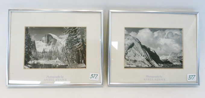 Appraisal: TWO PRINTS AFTER ANSEL ADAMS California - Views of Yosemite