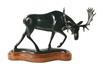 Appraisal: BRONZE SCULPTURE - Standing Moose by Robert Deurloo ID -