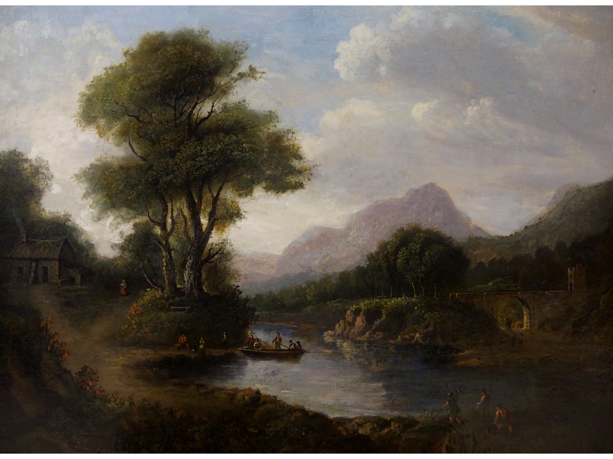 Appraisal: CIRCLE OF THE NASMYTH FAMILYA HIGHLAND FERRYOil on panel x