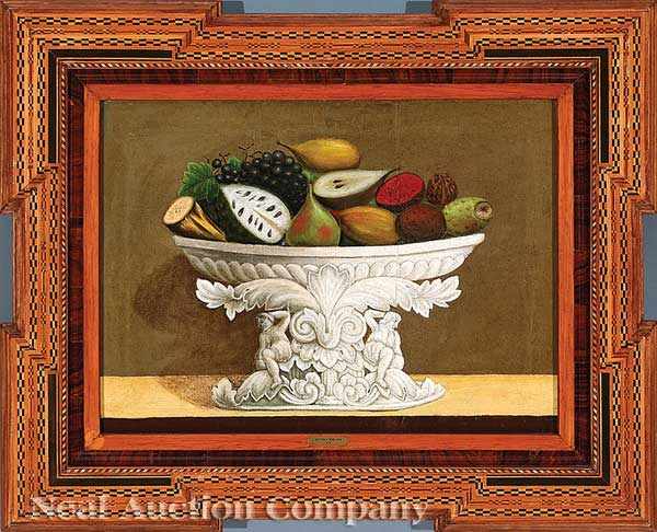 Appraisal: Puebla School th c Still Life of Fruit in an