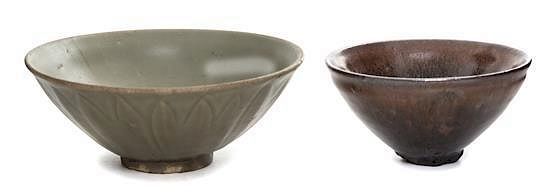 Appraisal: Two Glazed Bowls Diameter of larger inches Two Glazed Bowls