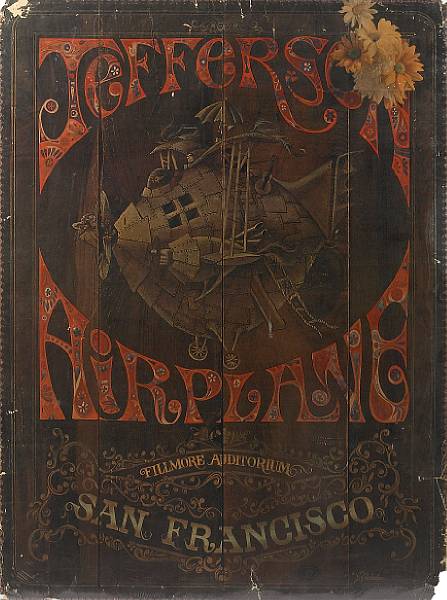 Appraisal: Jefferson Airplane A poster Fillmore artwork by J Michaelson Sparta