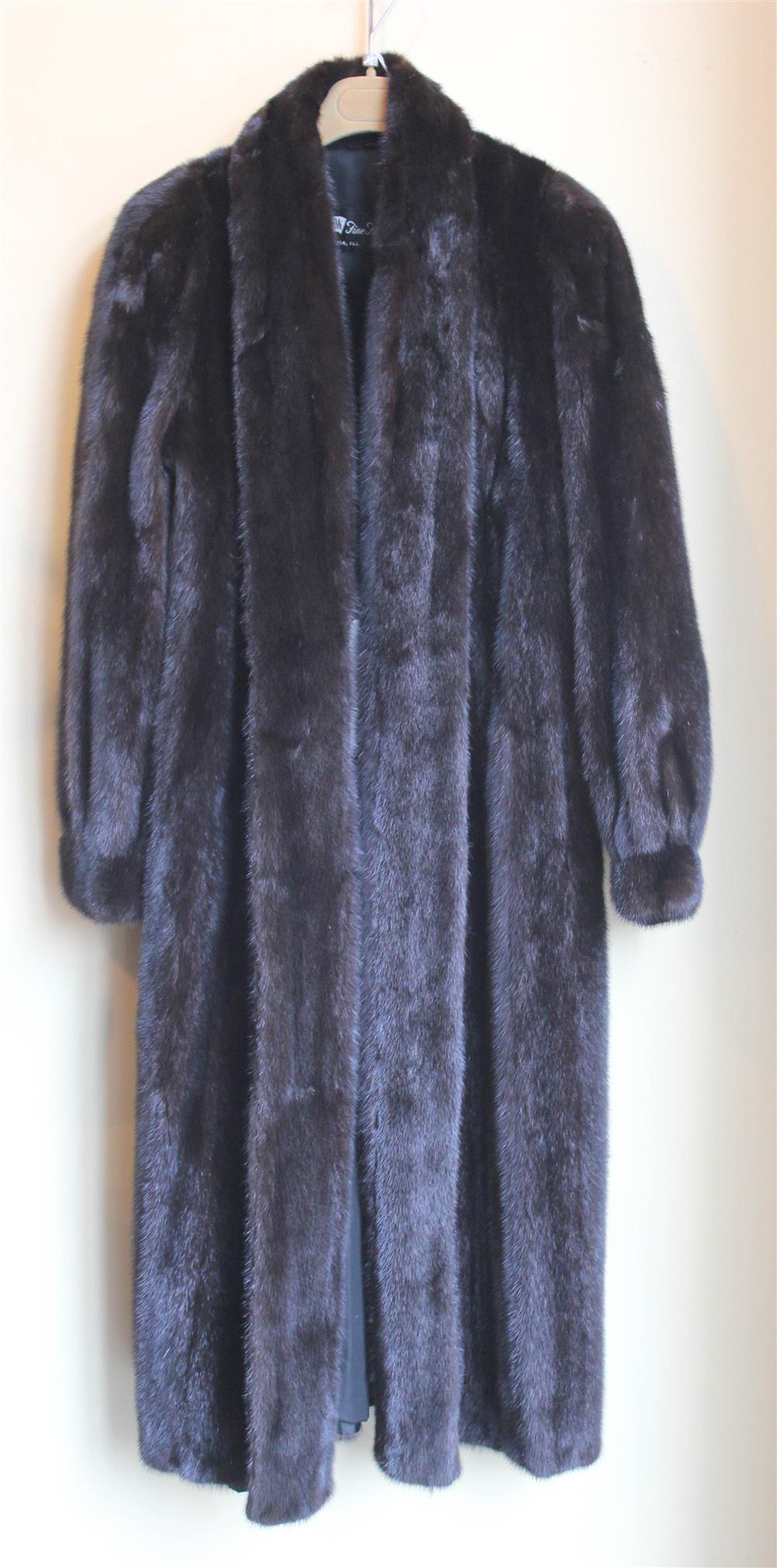 Appraisal: FULL LENGTH MINK COAT RETAILED BY C R COOK OF