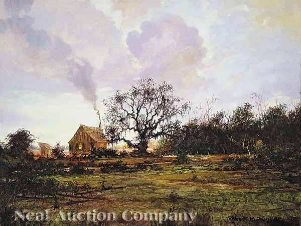 Appraisal: Robert M Rucker American Louisiana - Cabin in the Bayou