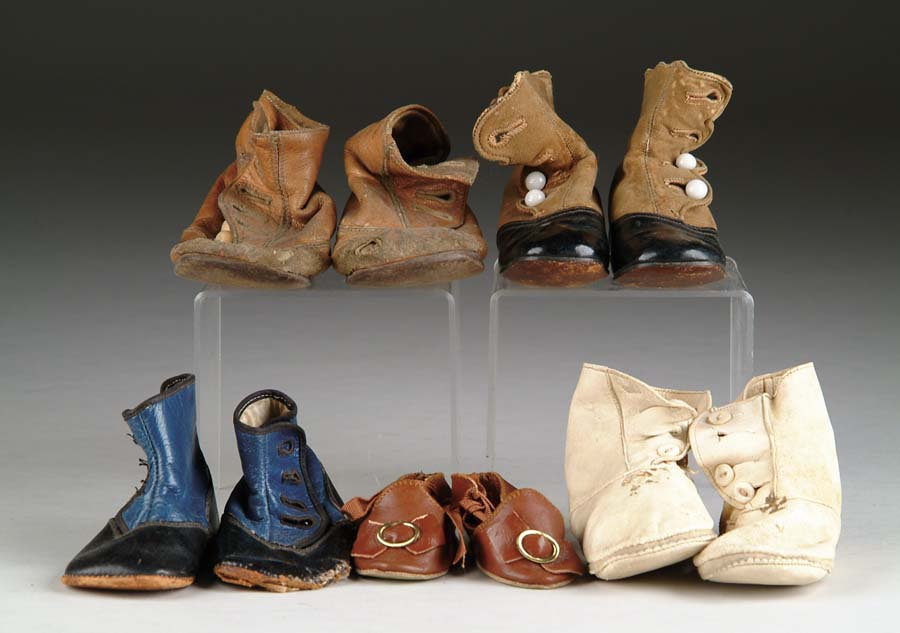 Appraisal: LARGE ASSORTMENT OF FRENCH GERMAN TODDLER COMPOSITION SHOES Included in