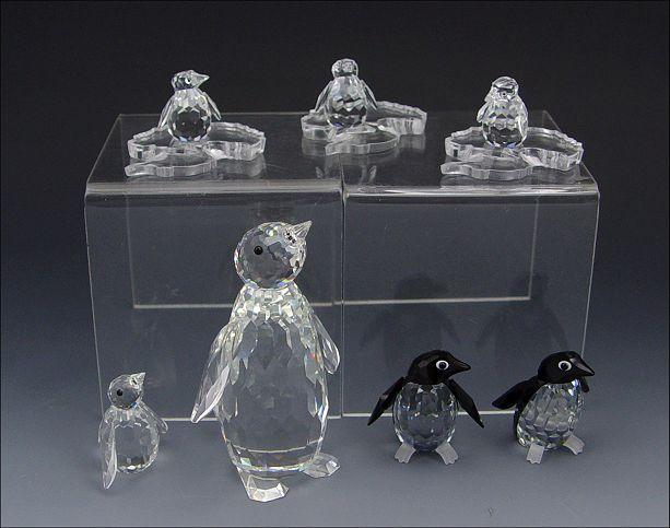 Appraisal: SWAROVSKI CRYSTAL ''KINGDOM OF ICE AND SNOW'' piece Large Penguin