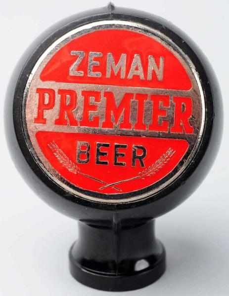 Appraisal: Zeman Premier Beer Tap Knob Clean and bright face with