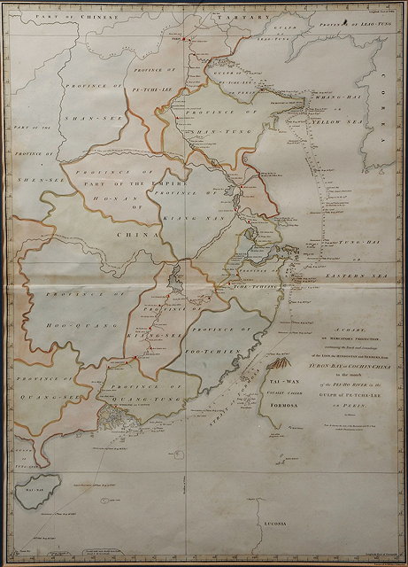 Appraisal: A map of the Provinces of China engraved by B