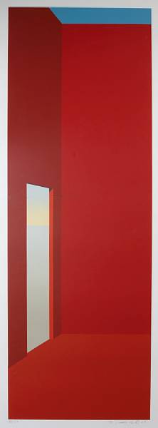 Appraisal: Peter Lodato American born Red Door Screenprint in colors on