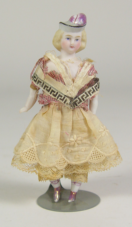 Appraisal: Small German Parian Doll Circa 's German parian shoulderhead doll