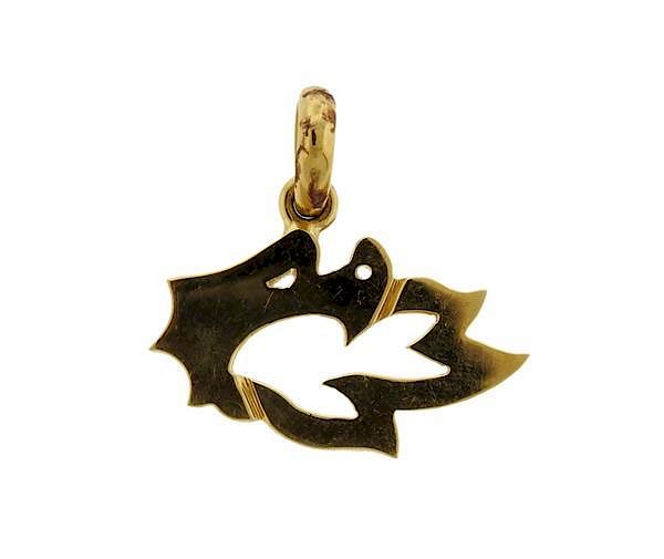 Appraisal: Marina B K Gold Dragon Charm Pendant METAL K Gold