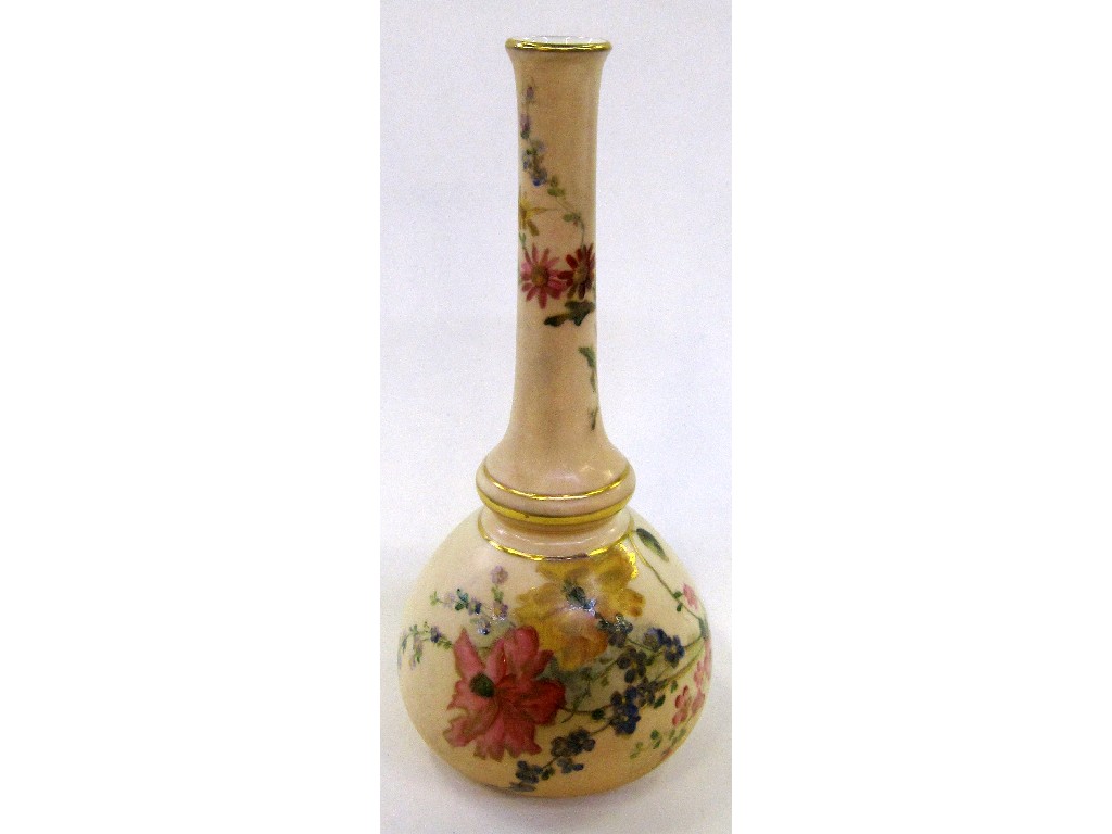 Appraisal: Royal Worcester vase with floral decoration printed marks and date