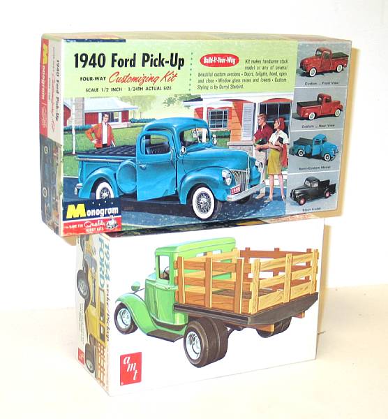 Appraisal: Ford Plastic Truck Kits Lot of Ford trucks in original