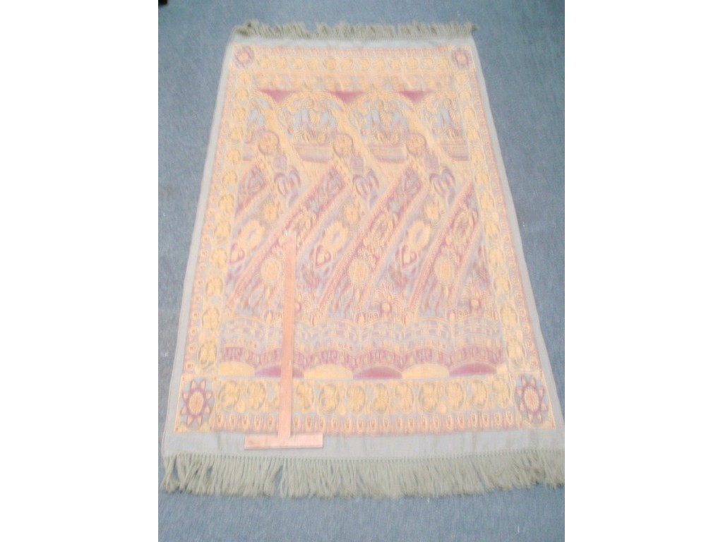 Appraisal: A silk rug cm x cm