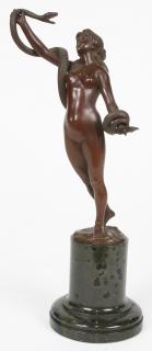 Appraisal: Sculpture Karl Kowalczewski Karl Kowalczewski German - Eve and Snake