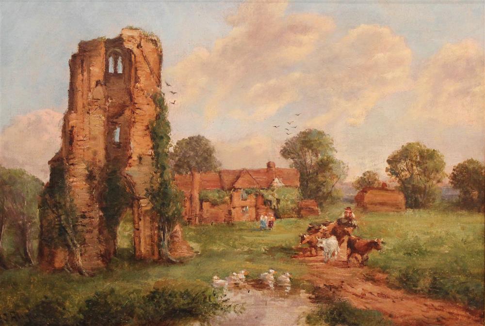 Appraisal: JOHN JOSEPH HUGHES BRITISH BORN CIRCA MAXSTOKE PRIORY WARWICKSHIRE Oil